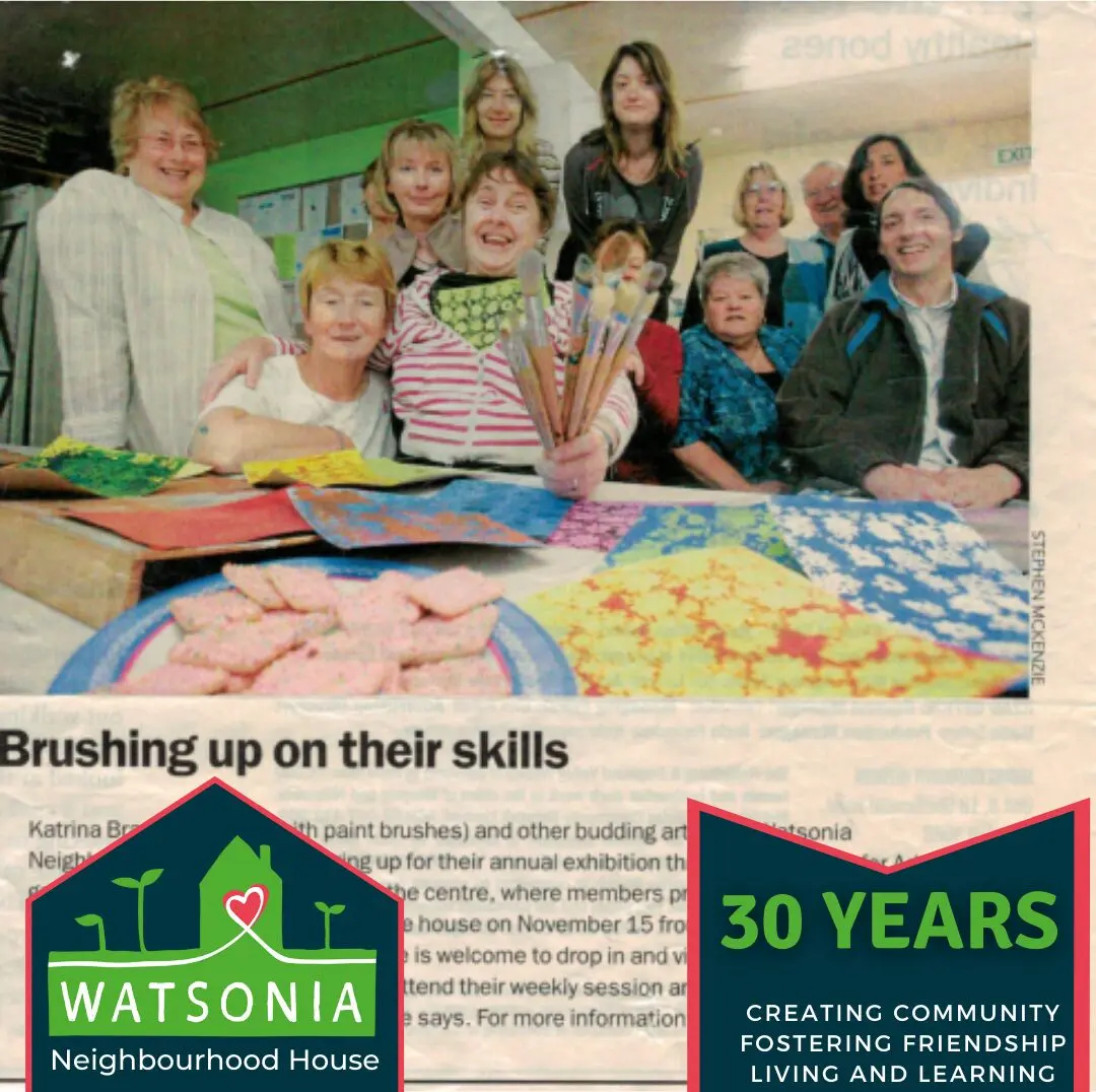 A newspaper clipping headed “Brushing up on their skills”